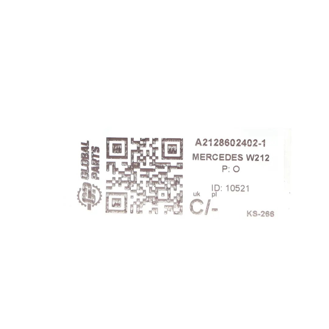 Mercedes W212 Front Seat Air Module Unit Right O/S - SKU A2128602402-1 - Part number A2128602402