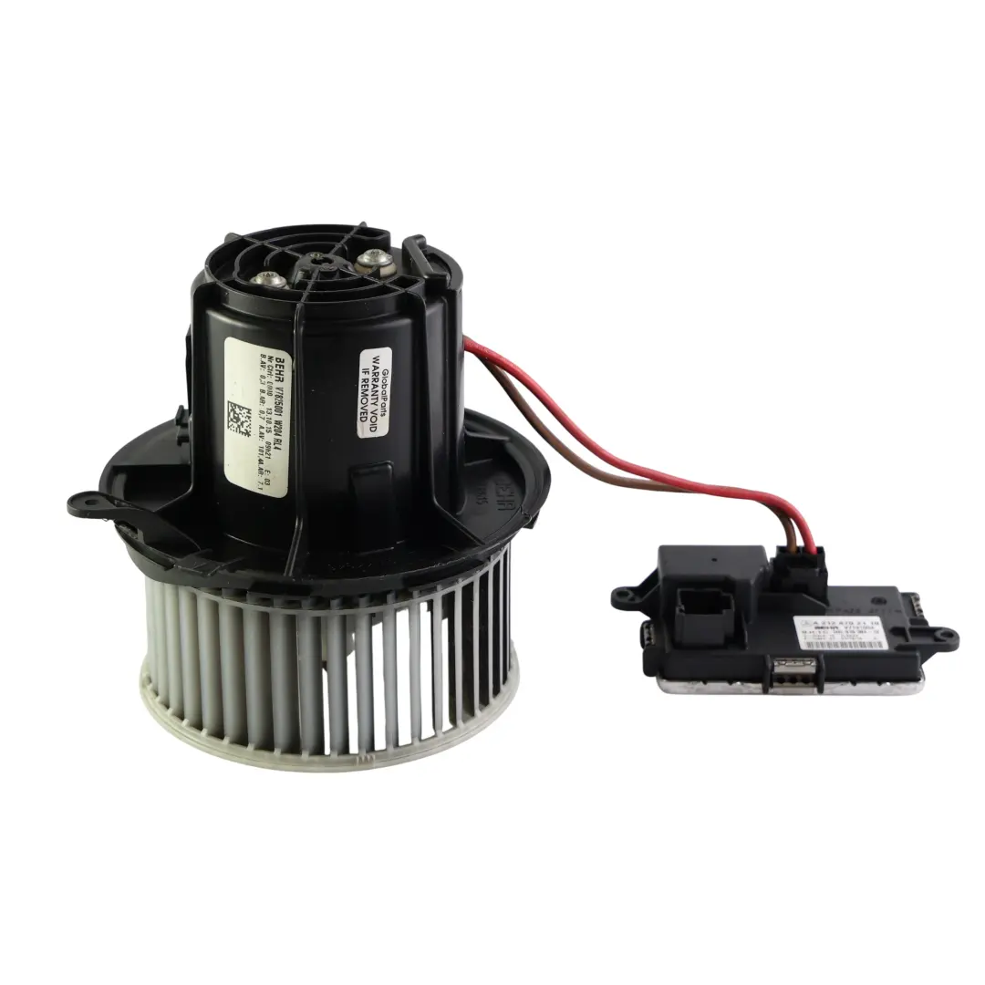 Mercedes W204 W207 W212 Heater Blower Motor With Resistor Regulator - SKU A2128702110-2 - Part number A2128702110