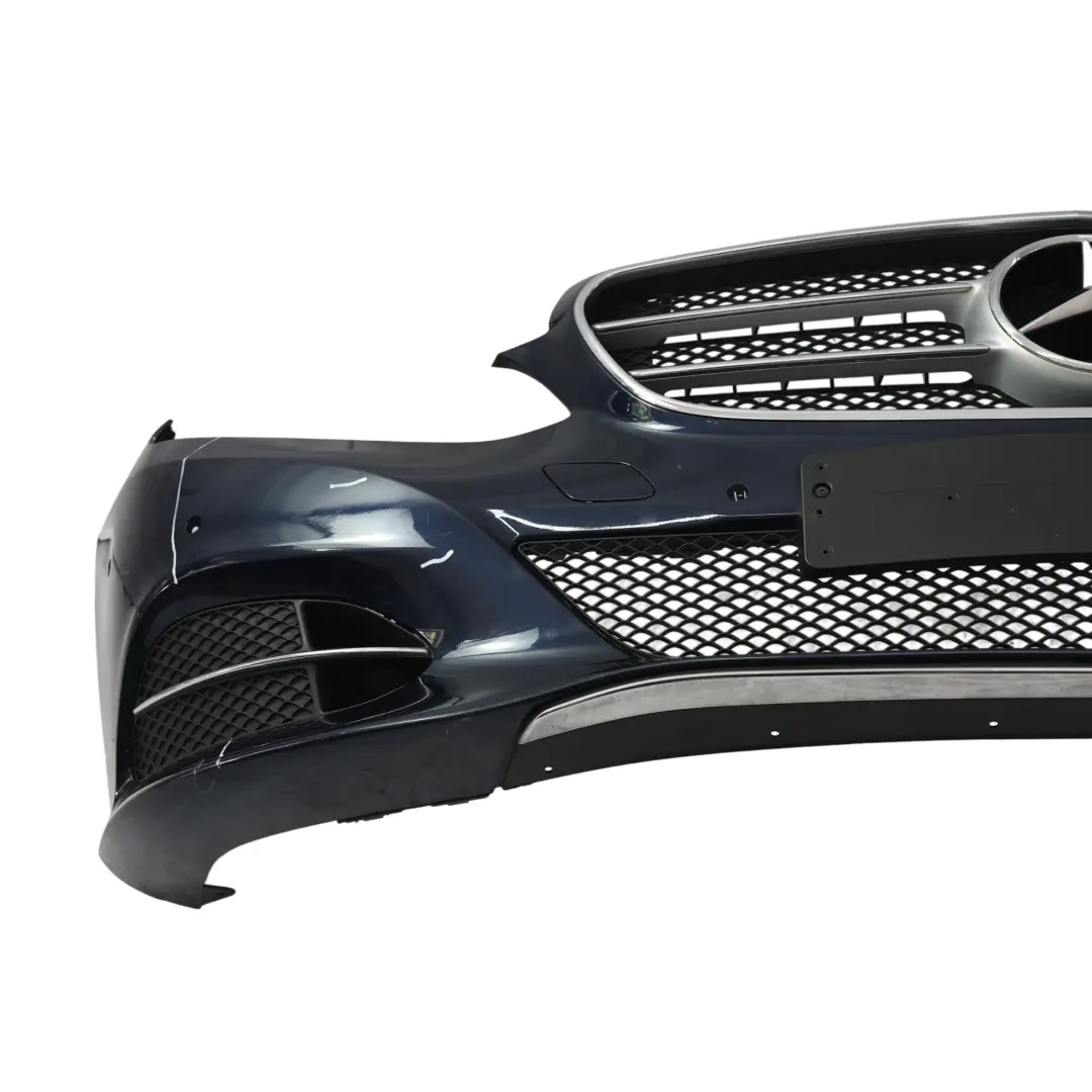Mercedes W212 Front Bumper Trim Panel Cover PDC Cavansite Blue - 890 - SKU A2128802647-CVB - Part number A2128802647