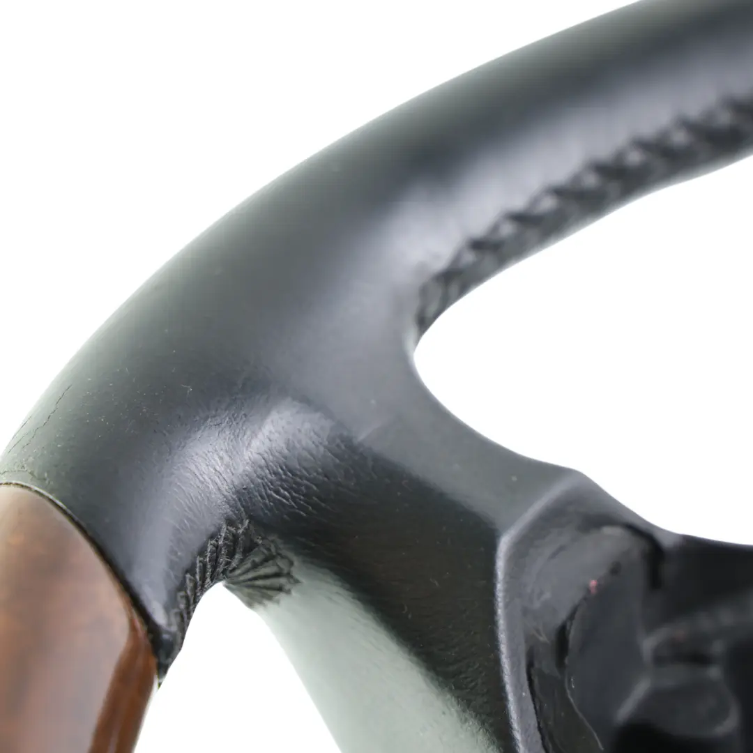 Burr Walnut Wood Trim Leather Steering Wheel to Mercedes C215 W220 with Part number A2204600503 Mercedes C215 W220 Burr Walnut Wood Trim Leather Steering Wheel - SKU A2204600503 - Part number A2204600503