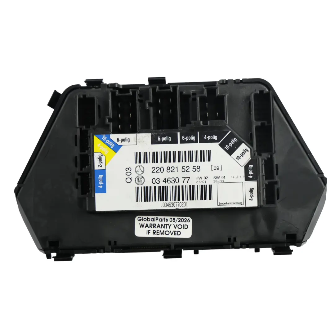 Mercedes W220 Panel Przełączników Regulacji Fotela Prawy Tył A2208213458 - SKU A2208215258 - Numer Części A2208215258