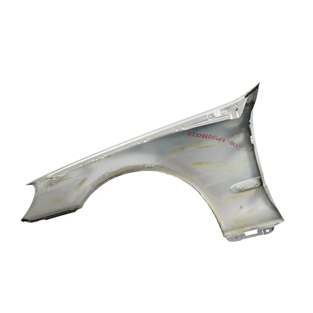 Front Right O/S Side Panel Wing Fender Brilliant Silver 9744 to Mercedes W220 with Part number A2208800418 Mercedes W220 Front Right O/S Side Panel Wing Fender Brilliant Silver 9744 - SKU A2208800418-BRS - Part number A2208800418