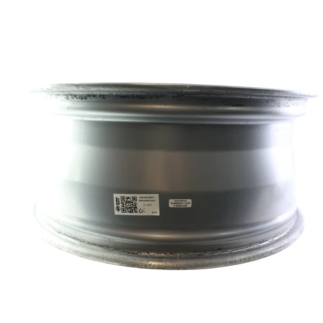 Mercedes W221 AMG Silver Alloy Wheel Rim 20" 8.5J ET:43 5 Spoke A2214012502 - SKU A2214012402-1 - Part number A2214012402