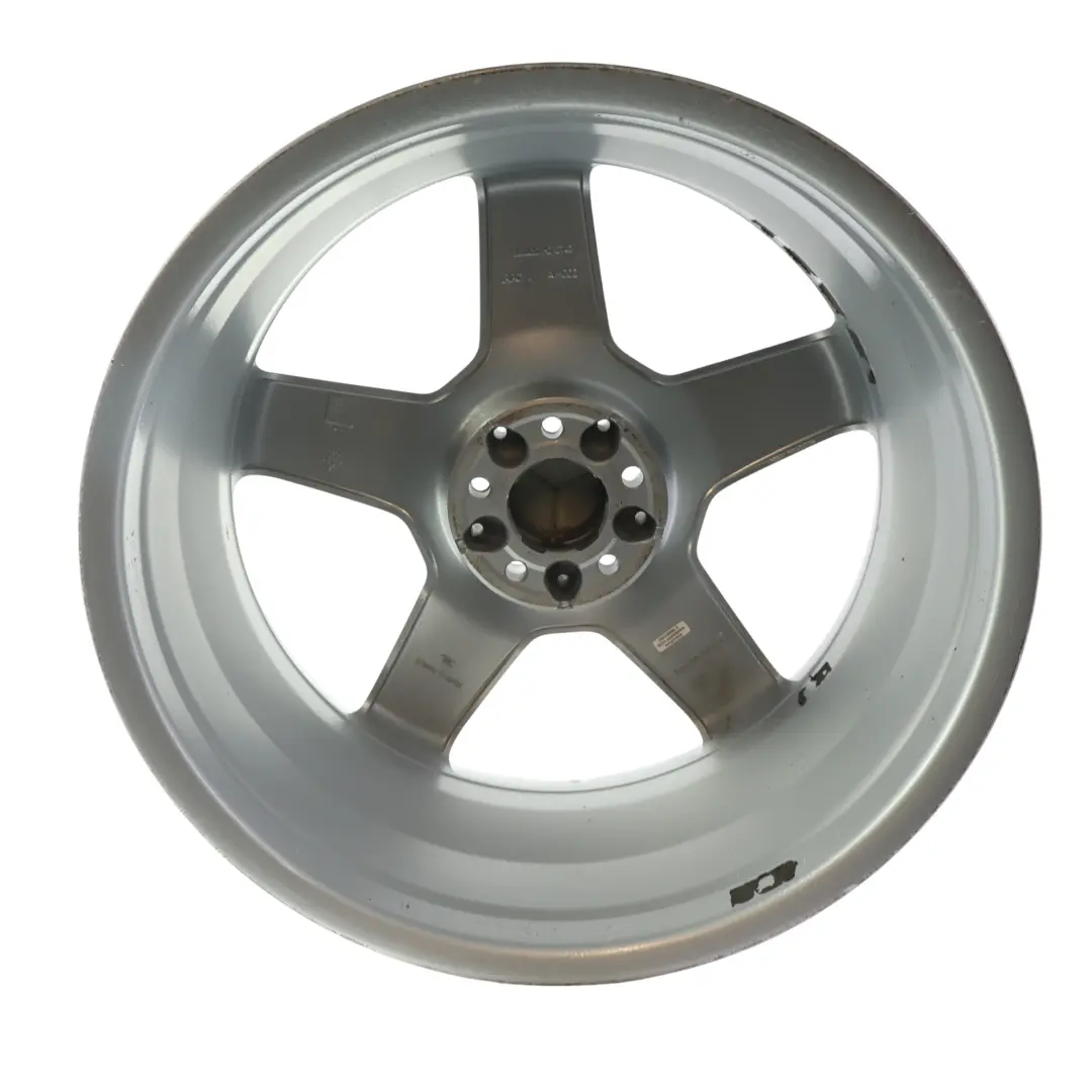Mercedes W221 AMG Silver Alloy Wheel Rim 20" 8.5J ET:43 5 Spoke A2214012502 - SKU A2214012402-1 - Part number A2214012402