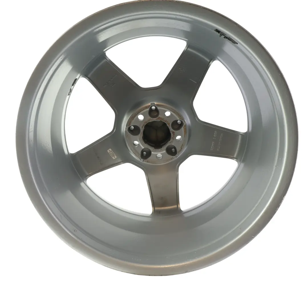 Mercedes W221 AMG Silver Alloy Wheel Rim 20" 9.5J ET:43 5 Spoke - SKU A2214012502-1 - Part number A2214012502