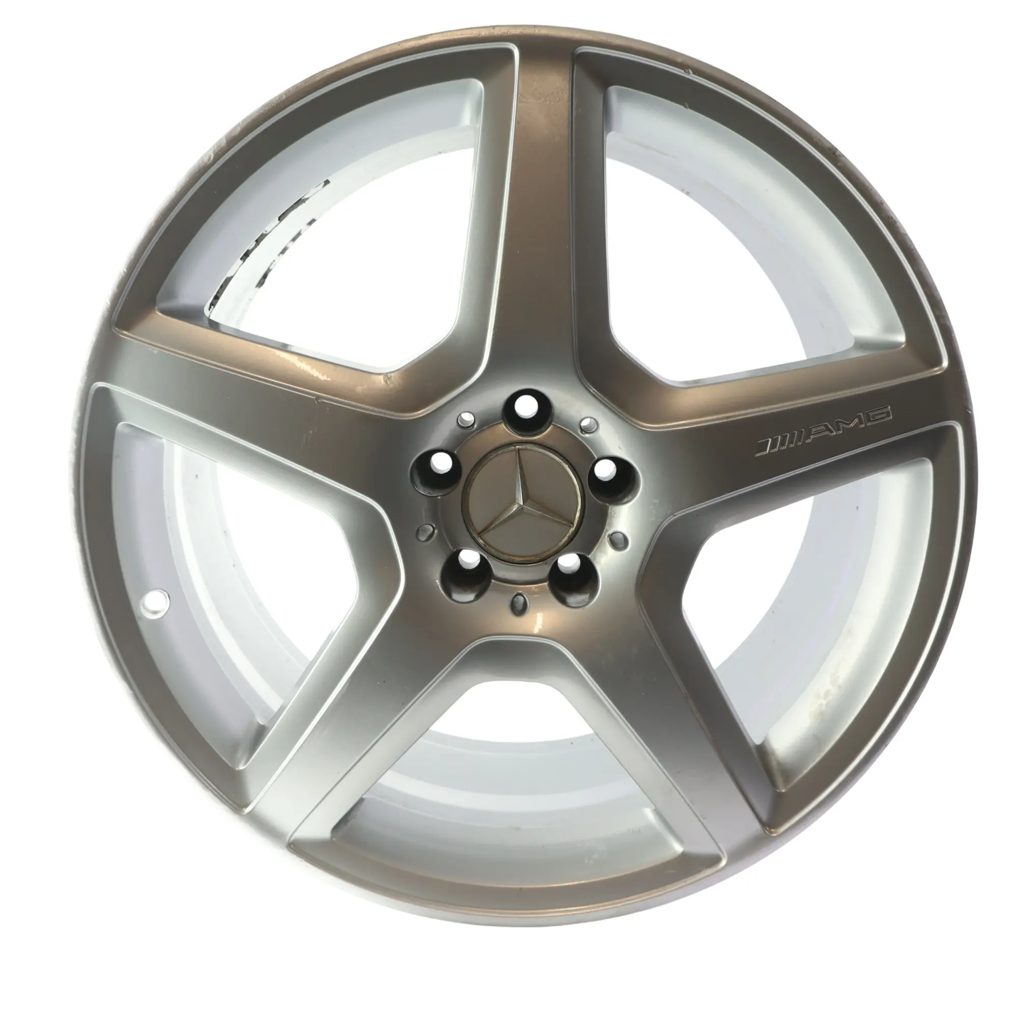 Mercedes W221 AMG Silver Alloy Wheel Rim 20" 8.5J ET:43 5x112 5-Spoke