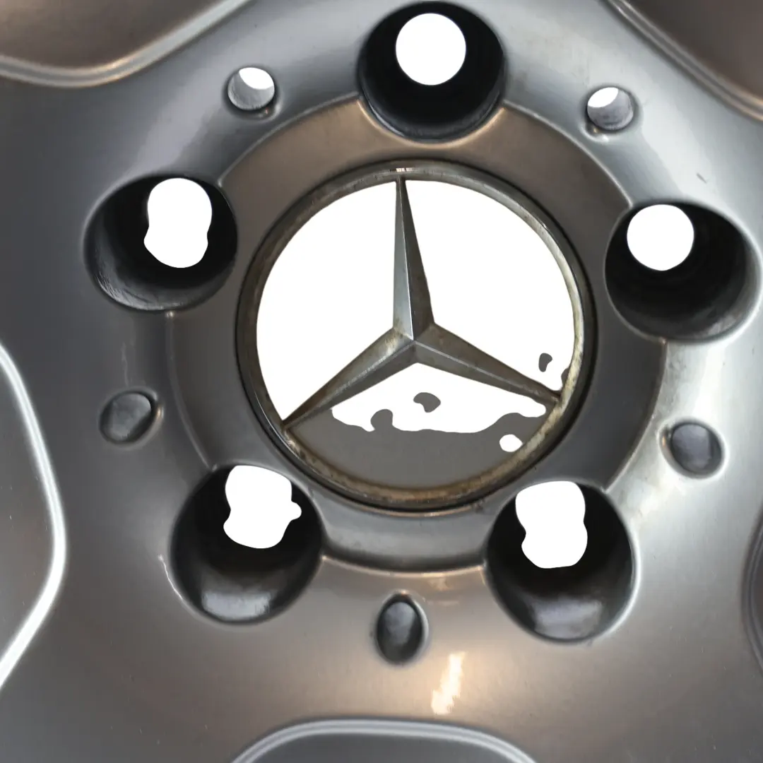 Mercedes W221 AMG Silver Alloy Wheel Rim 20" 8.5J ET:43 5x112 5-Spoke - SKU A2214012502-2 - Part number A2214012502