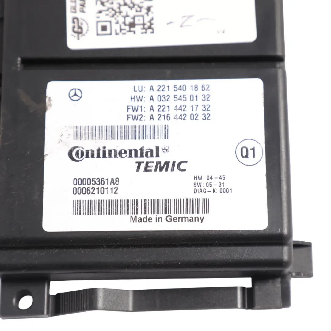 PDC Parking Assist Control Unit Module to Mercedes W221 with Part number A2215401862 Mercedes W221 PDC Parking Assist Control Unit Module - SKU A2215401862 - Part number A2215401862