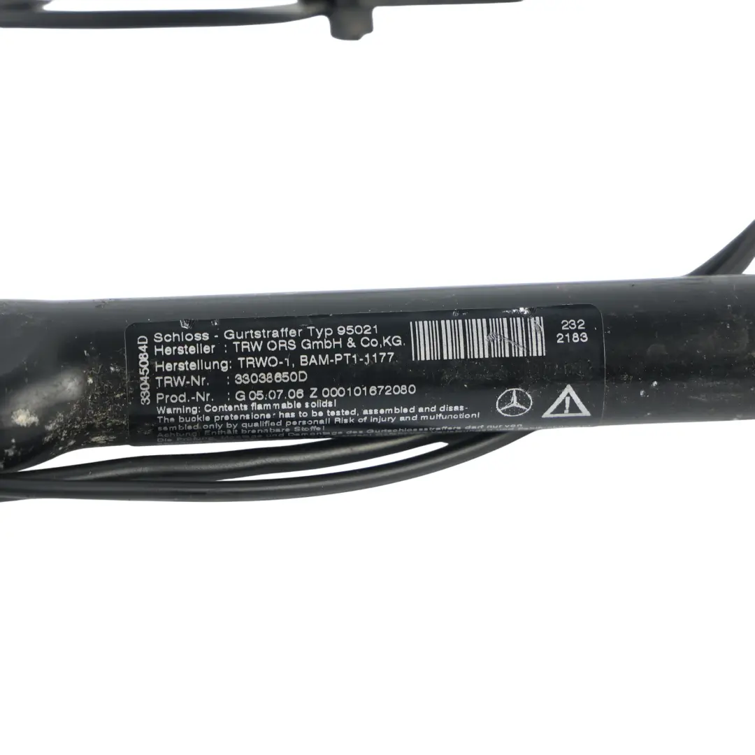 Mercedes W221 Boucle Ceinture Sécurité Avant Gauche Noir - SKU A2218601369-2 - Numéro de pièce A2218601369