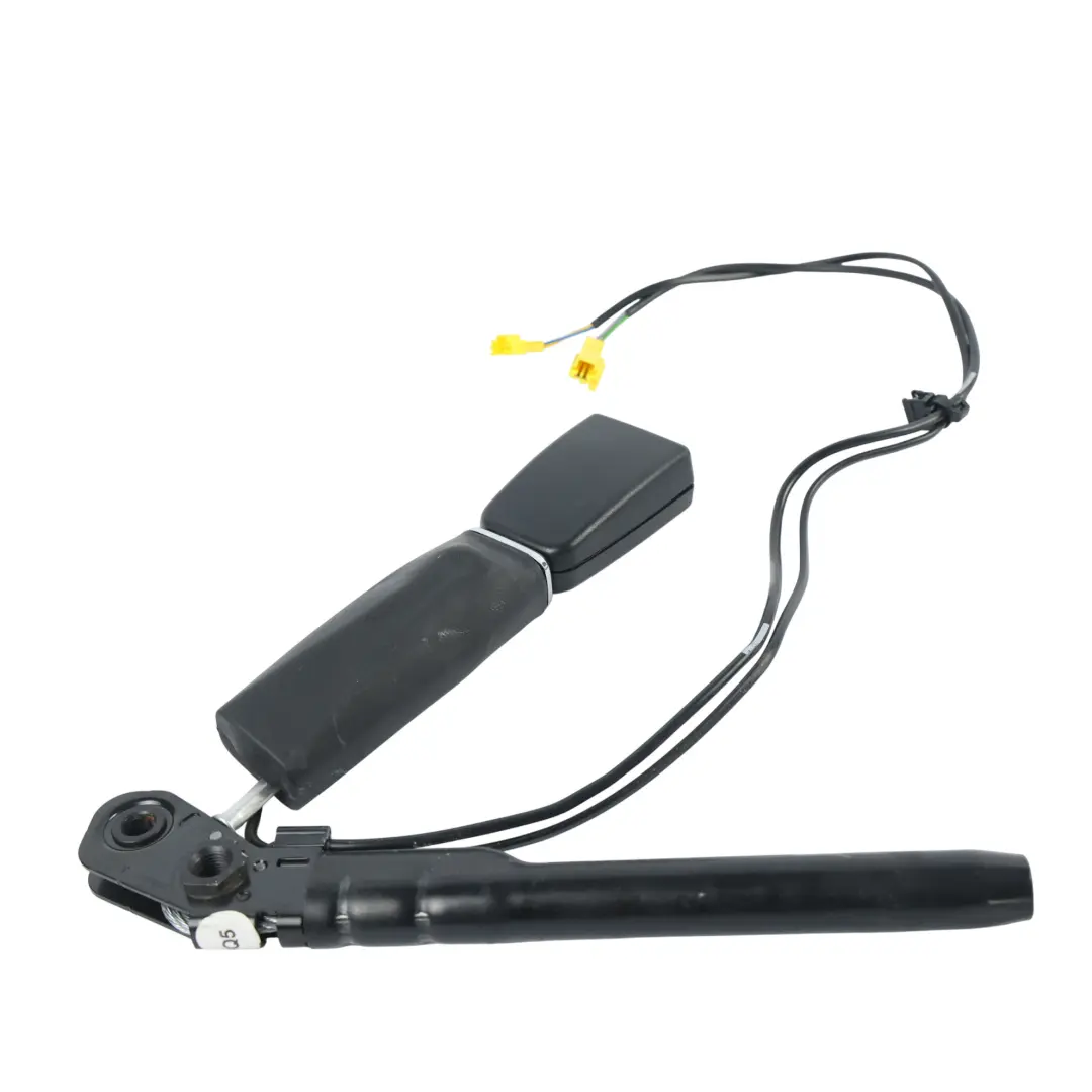 Belt Buckle Catch Front Left N/S Black to Mercedes W221 Seat with Part number A2218601369 Mercedes W221 Seat Belt Buckle Catch Front Left N/S Black - SKU A2218601369-2 - Part number A2218601369