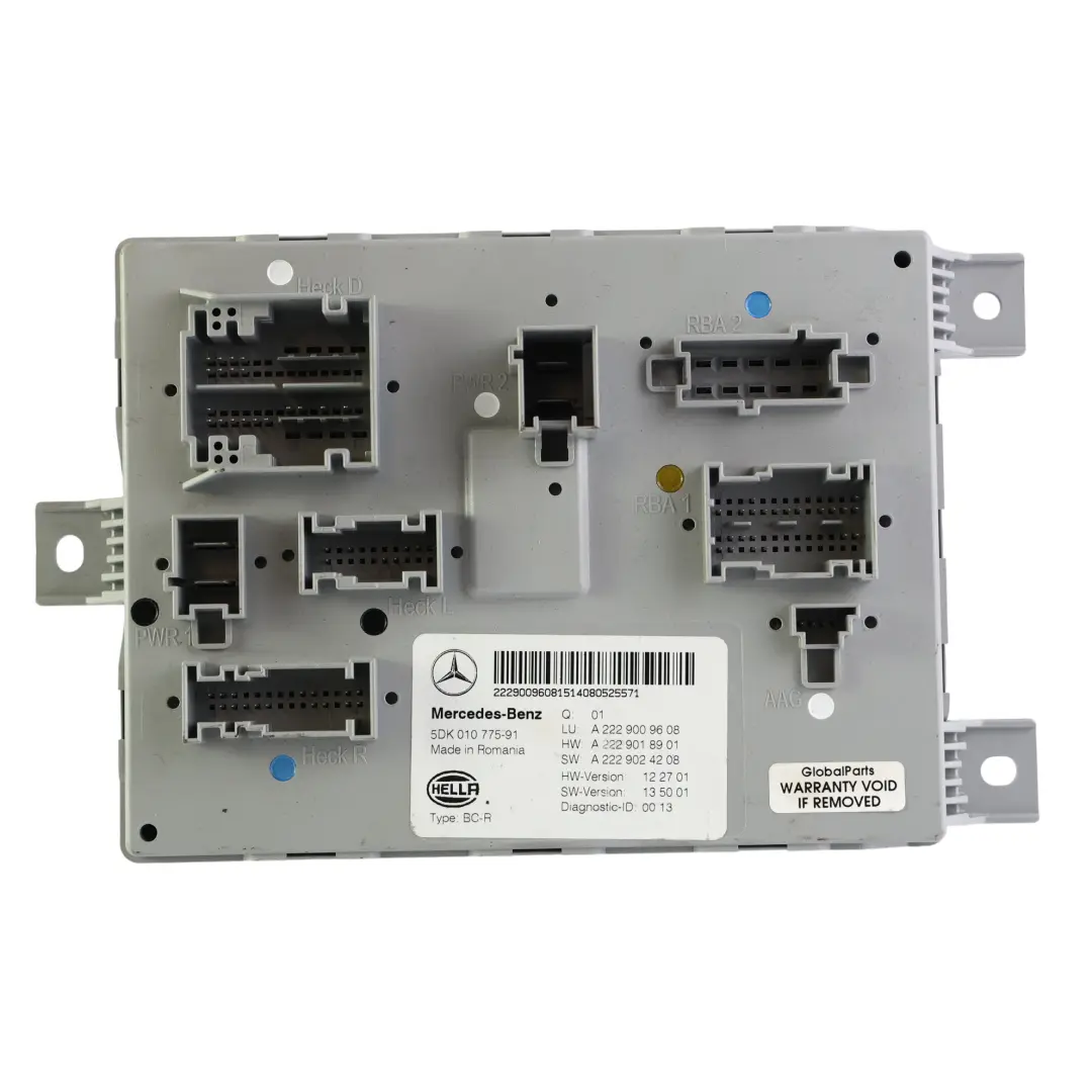 Body Control Module Unit ECU to Mercedes W205 BCM with Part number A2229009608 Mercedes W205 BCM Body Control Module Unit ECU - SKU A2229009608 - Part number A2229009608