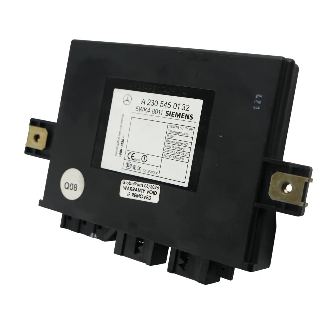 Módulo Control Entrada Sin Llave ECU para Mercedes C215 W220 R230 con número de pieza A2305450132 Mercedes C215 W220 R230 Módulo Control Entrada Sin Llave ECU - SKU A2305450132 - Número de pieza A2305450132