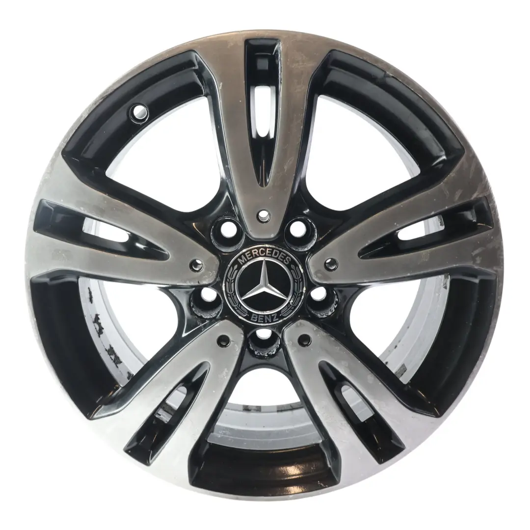 Alloy Wheel Rim 16" ET:49 6,5J 5 Double Spoke to Mercedes W176 W246 with Part number A2464010000 Mercedes W176 W246 Alloy Wheel Rim 16" ET:49 6,5J 5 Double Spoke - SKU A2464010000 - Part number A2464010000
