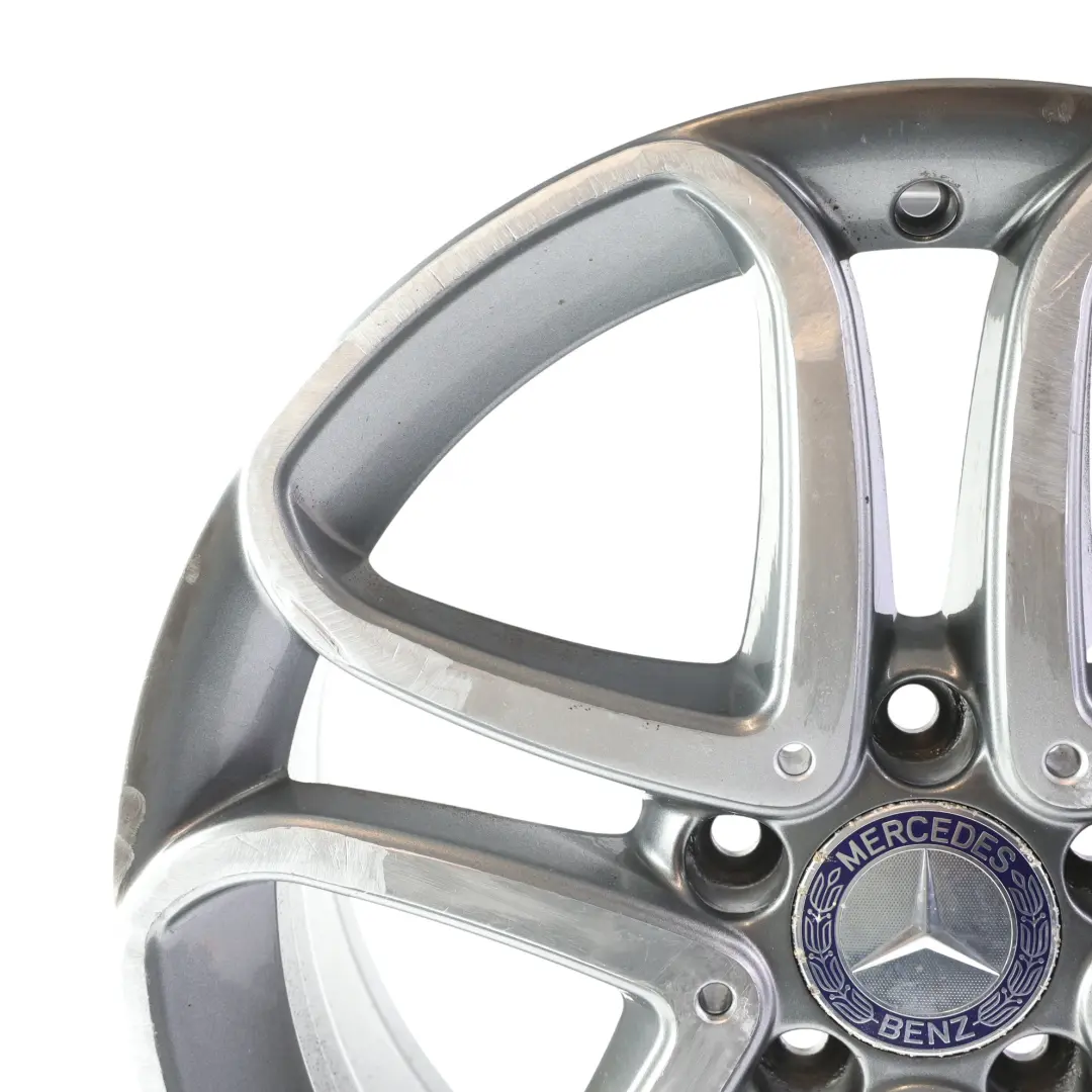 Alloy Rim 17" 5 Double Spoke ET:52.5 7.5J to Mercedes W176 Wheel with Part number A2464010302 Mercedes W176 Wheel Alloy Rim 17" 5 Double Spoke ET:52.5 7.5J - SKU A2464010302-3 - Part number A2464010302
