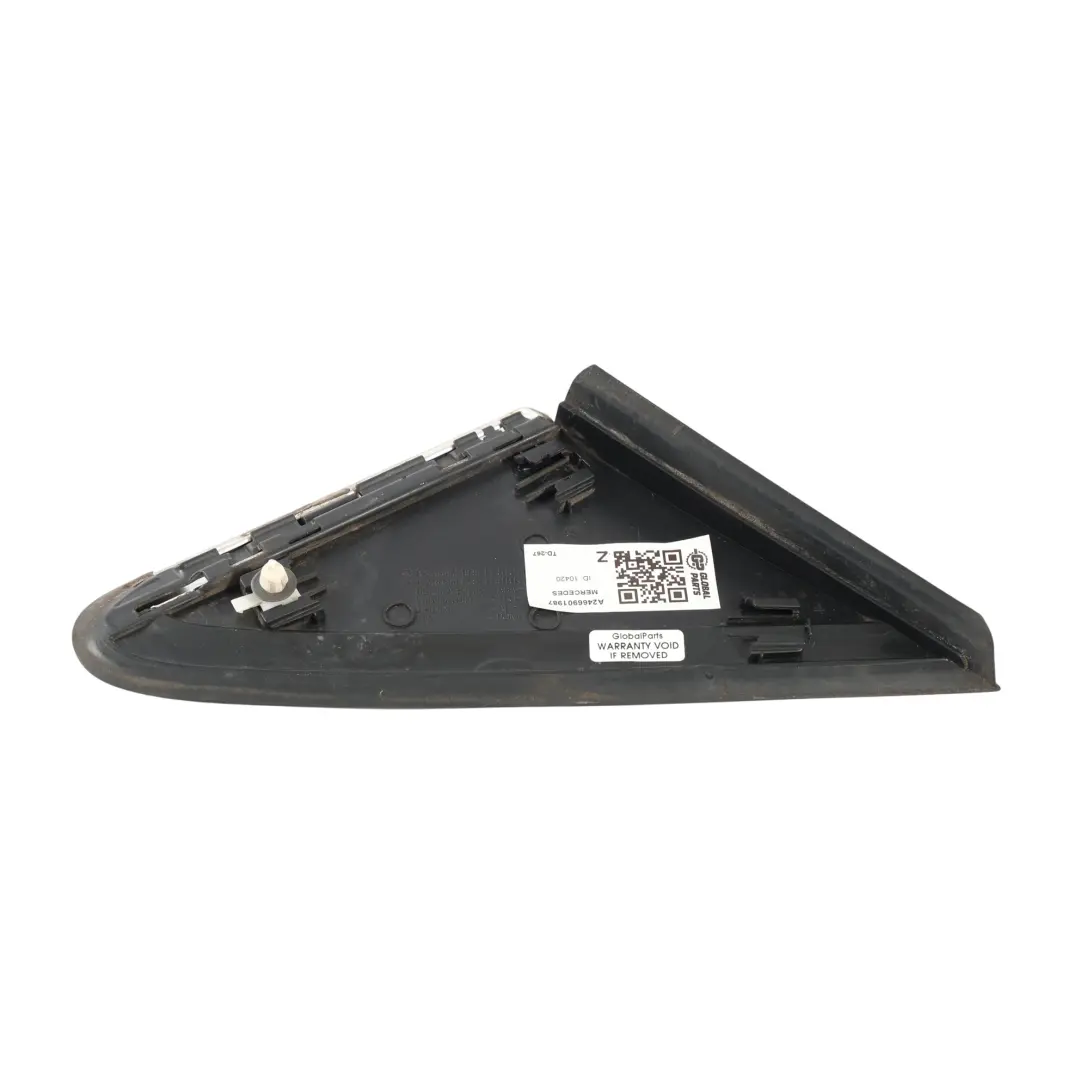 Mercedes W246 Cover Triangle Exterior Front Window Trim Left N/S - SKU A2466901787 - Part number A2466901787