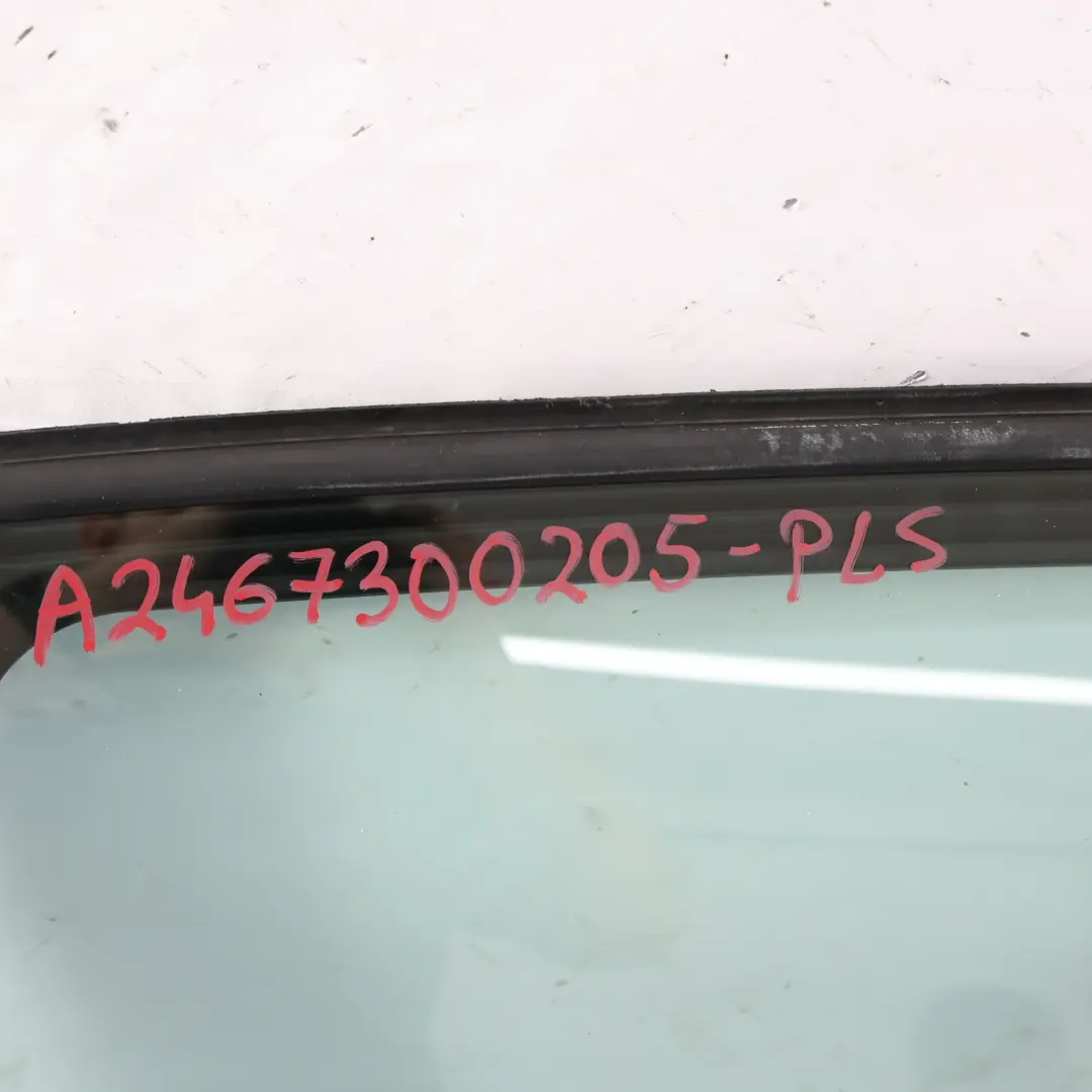 Door Rear Right O/S B-Class Polar Silver Metallic - 761 to Mercedes W246 with Part number A2467300205 Mercedes W246 Door Rear Right O/S B-Class Polar Silver Metallic - 761 - SKU A2467300205-PLS - Part number A2467300205