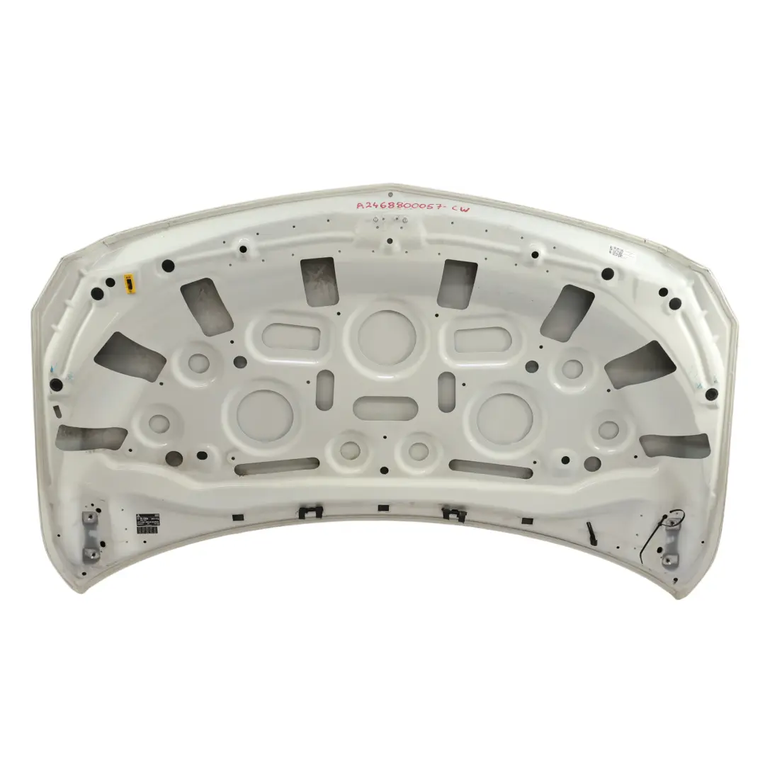 Maska Pokrywa Silnika Calcite White Biały - 650 do Mercedes W246 o numerze A2468800057 Mercedes W246 Maska Pokrywa Silnika Calcite White Biały - 650 - SKU A2468800057-CW - Numer Części A2468800057