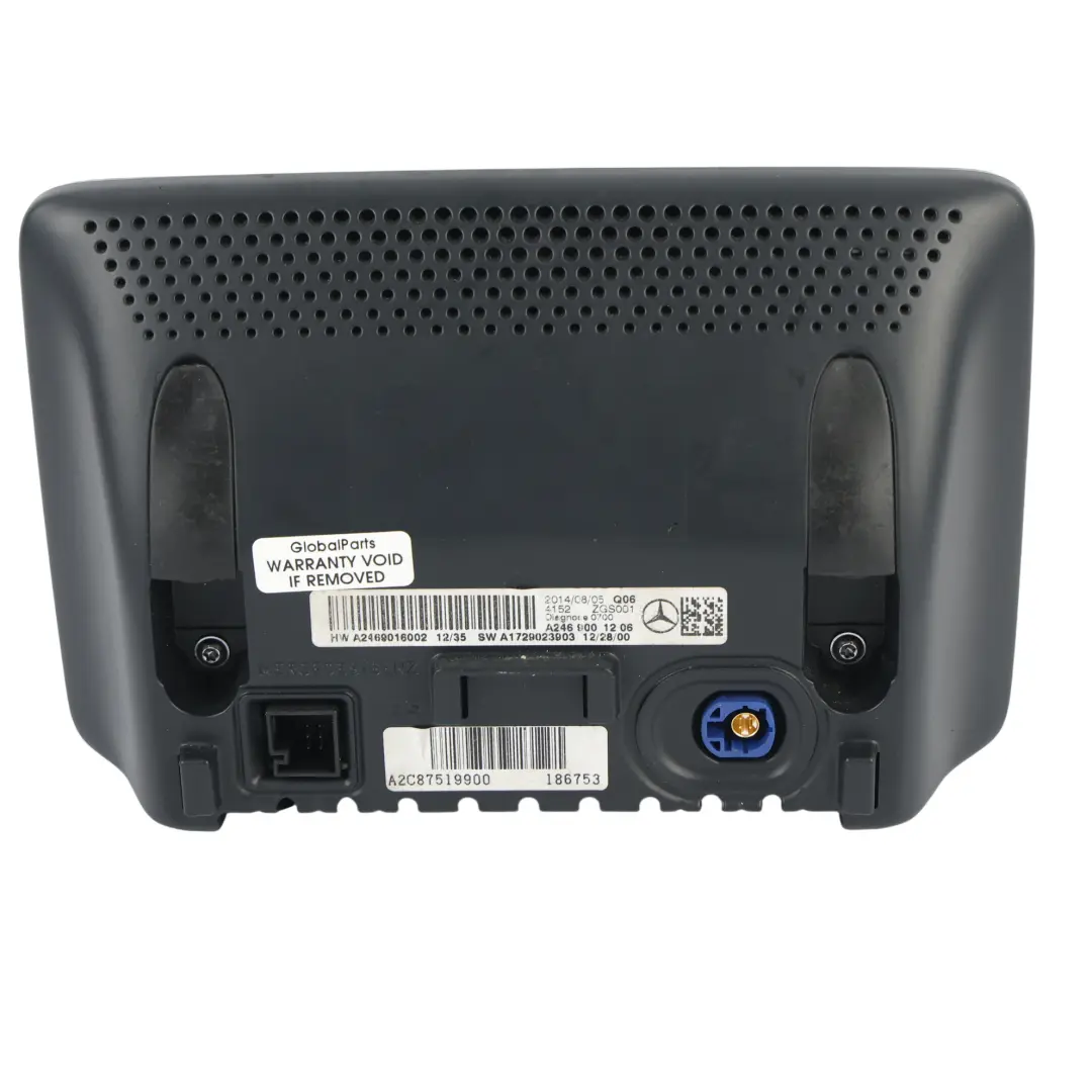 Display Screen Central Information Dashboard to Mercedes W176 W246 with Part number A2469001206 Mercedes W176 W246 Display Screen Central Information Dashboard - SKU A2469001206-1 - Part number A2469001206