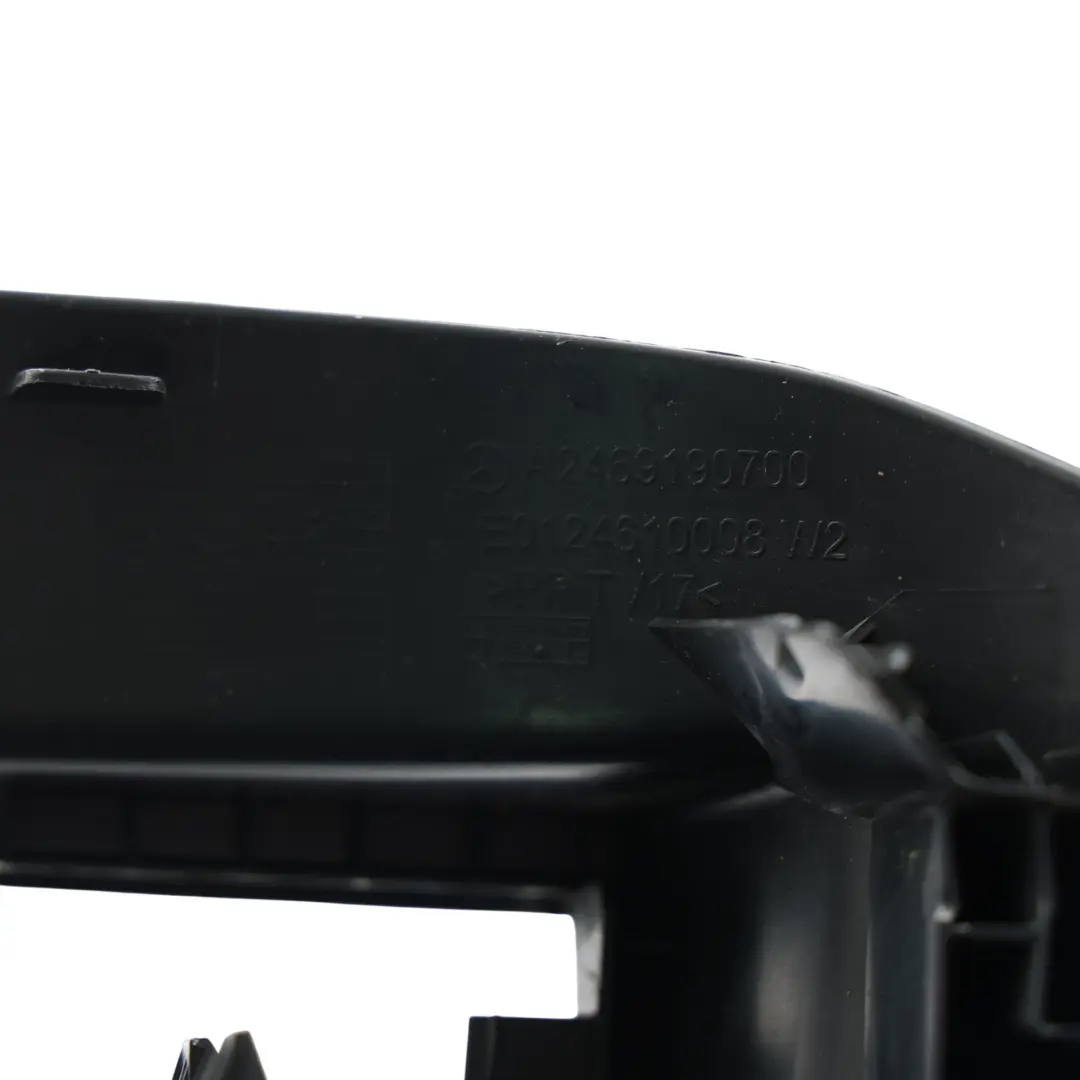 Front Seat Rail Trim Panel Cover Driver Side to Mercedes W246 with Part number A2469190700 Mercedes W246 Front Seat Rail Trim Panel Cover Driver Side - SKU A2469190700 - Part number A2469190700