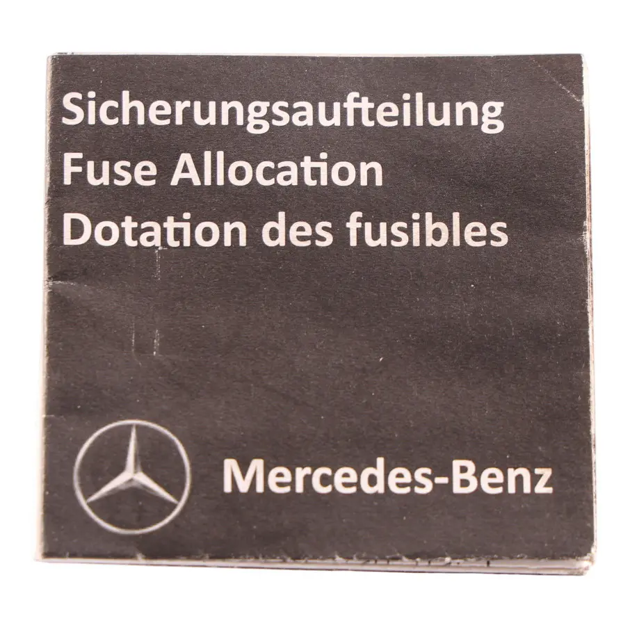 Mercedes X118 Fuse Box Allocation Fuse Placement Map Card Diagram A2475841000