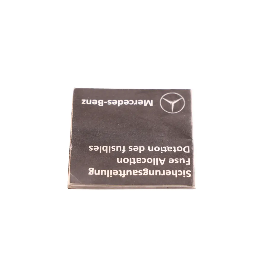 Mercedes X118 Fuse Box Allocation Fuse Placement Map Card Diagram - SKU A2475841000 - Part number A2475841000