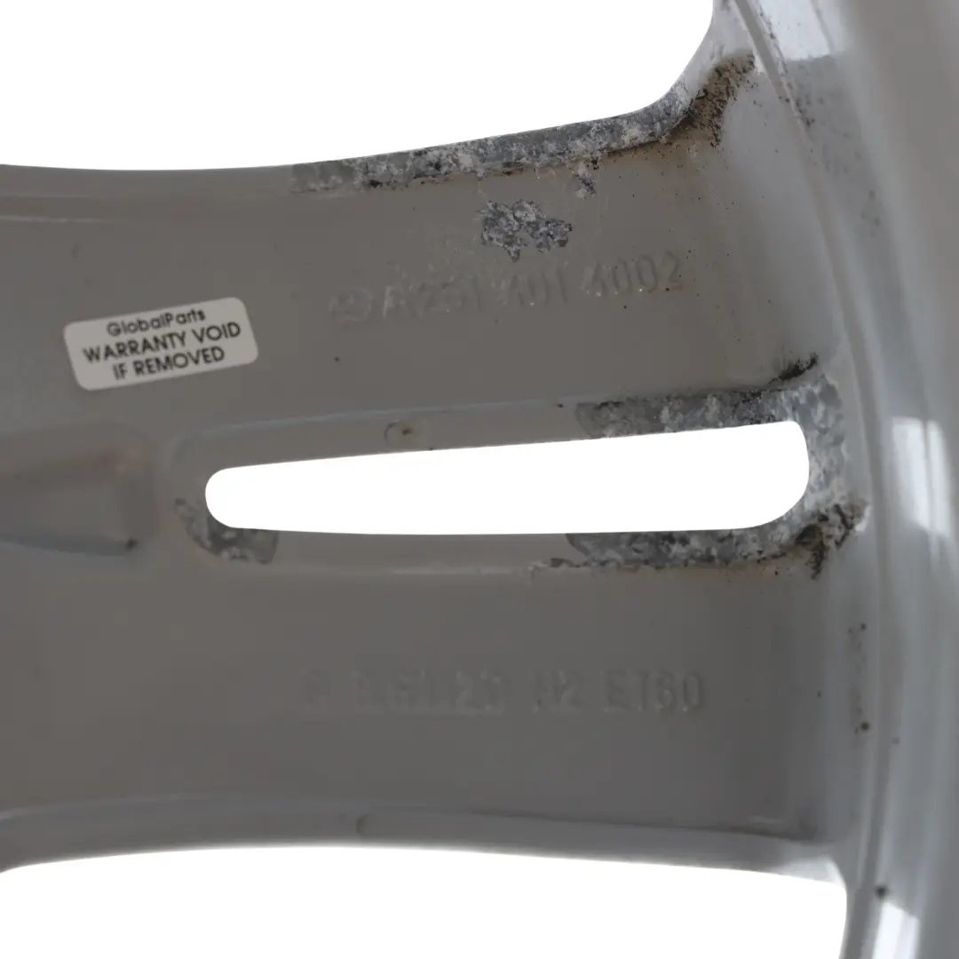 Mercedes W251 Srebrna felga Aluminiowa 20" ET:60 8,5J - SKU A2514014002-2 - Numer Części A2514014002