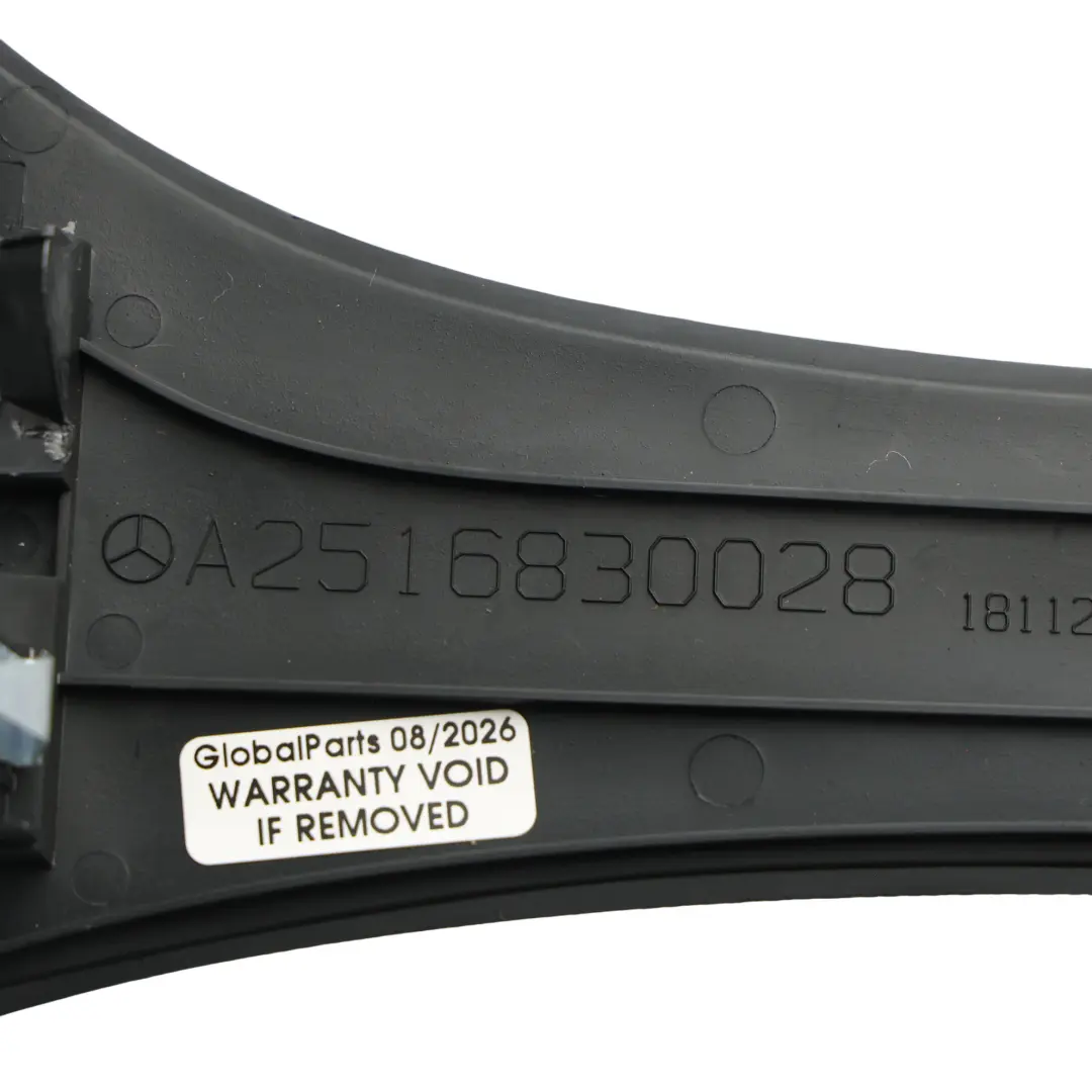 Mercedes W251 Centre Console Trim Panel Cover Black - SKU A2516830028 - Part number A2516830028