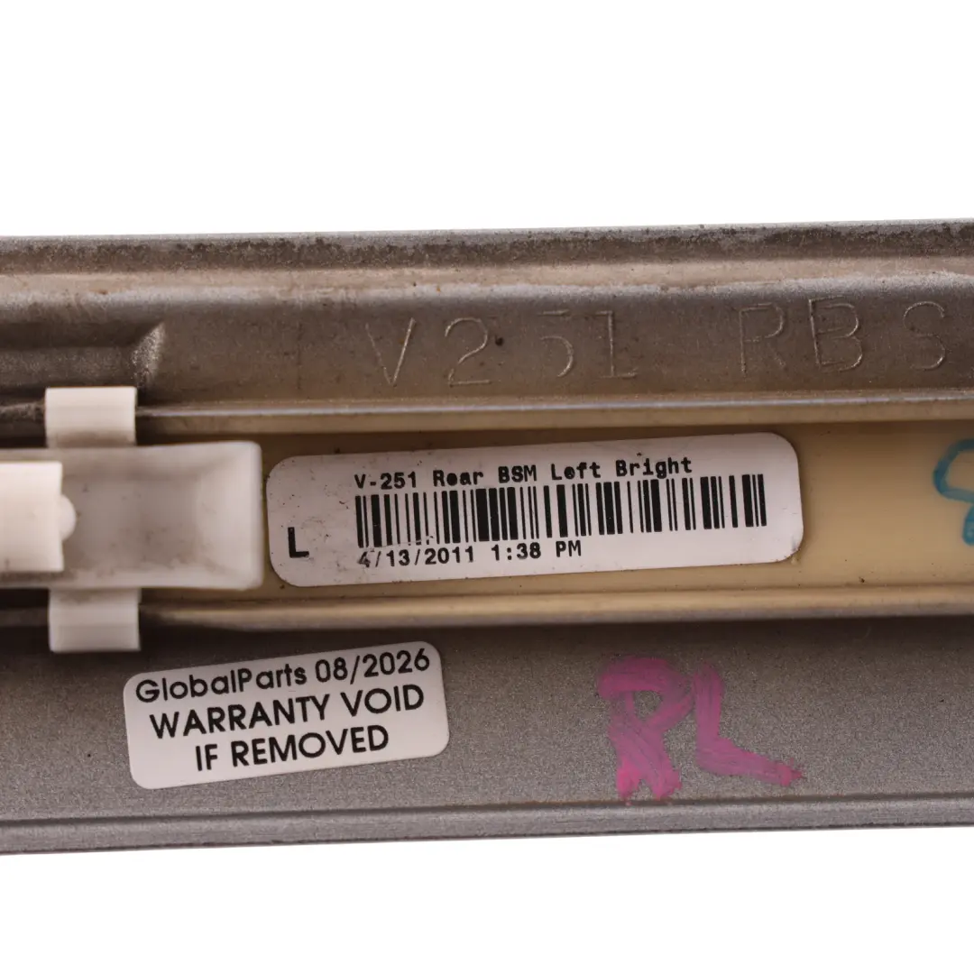 Mercedes W251 Door Moulding Trim Rear Left N/S Iridium Silver - 775 - SKU A2516902562-IRS - Part number A2516902562
