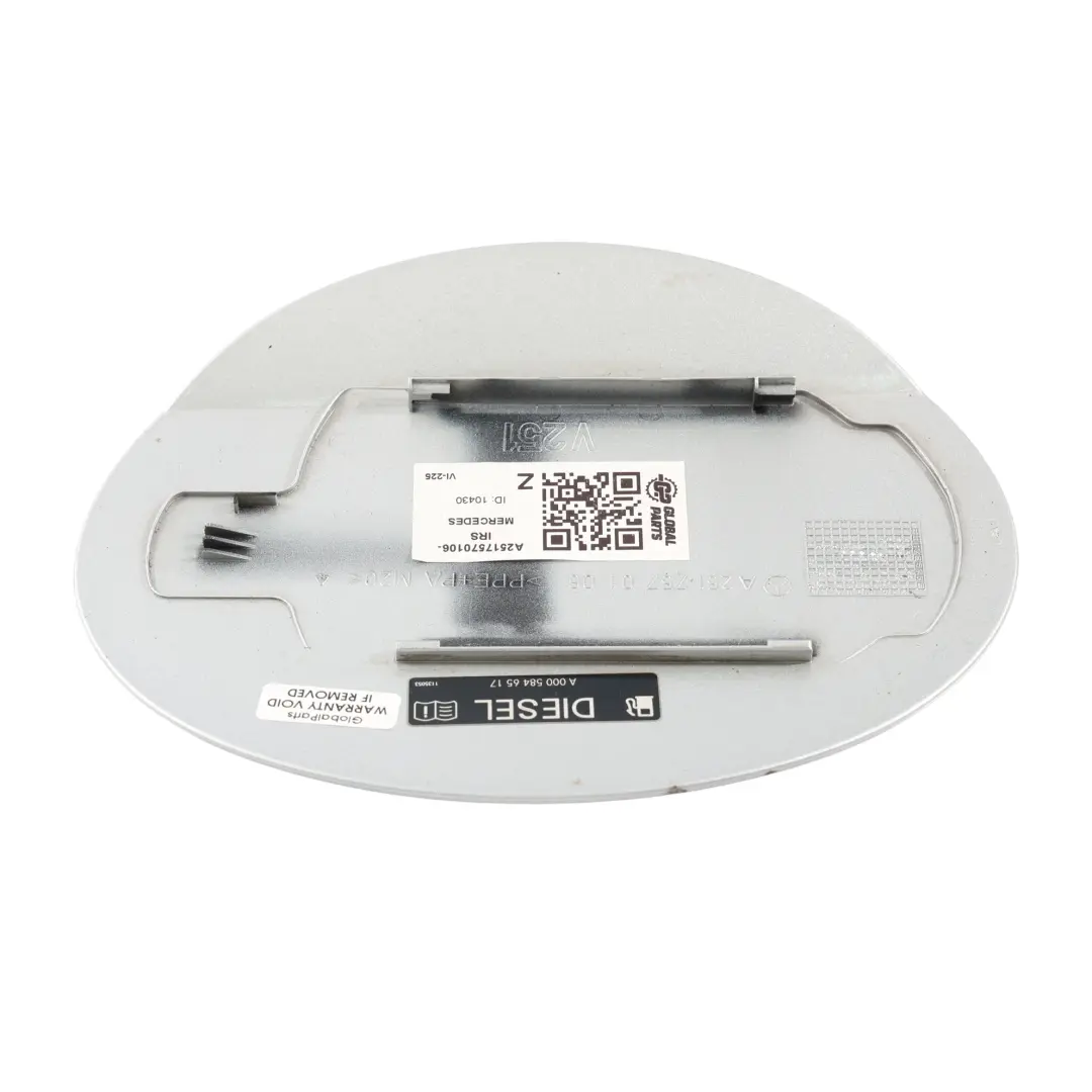 Mercedes W251 Fuel Flap Tank Cap Cover Iridium Silver Metallic - 775 - SKU A2517570106-IRS - Part number A2517570106