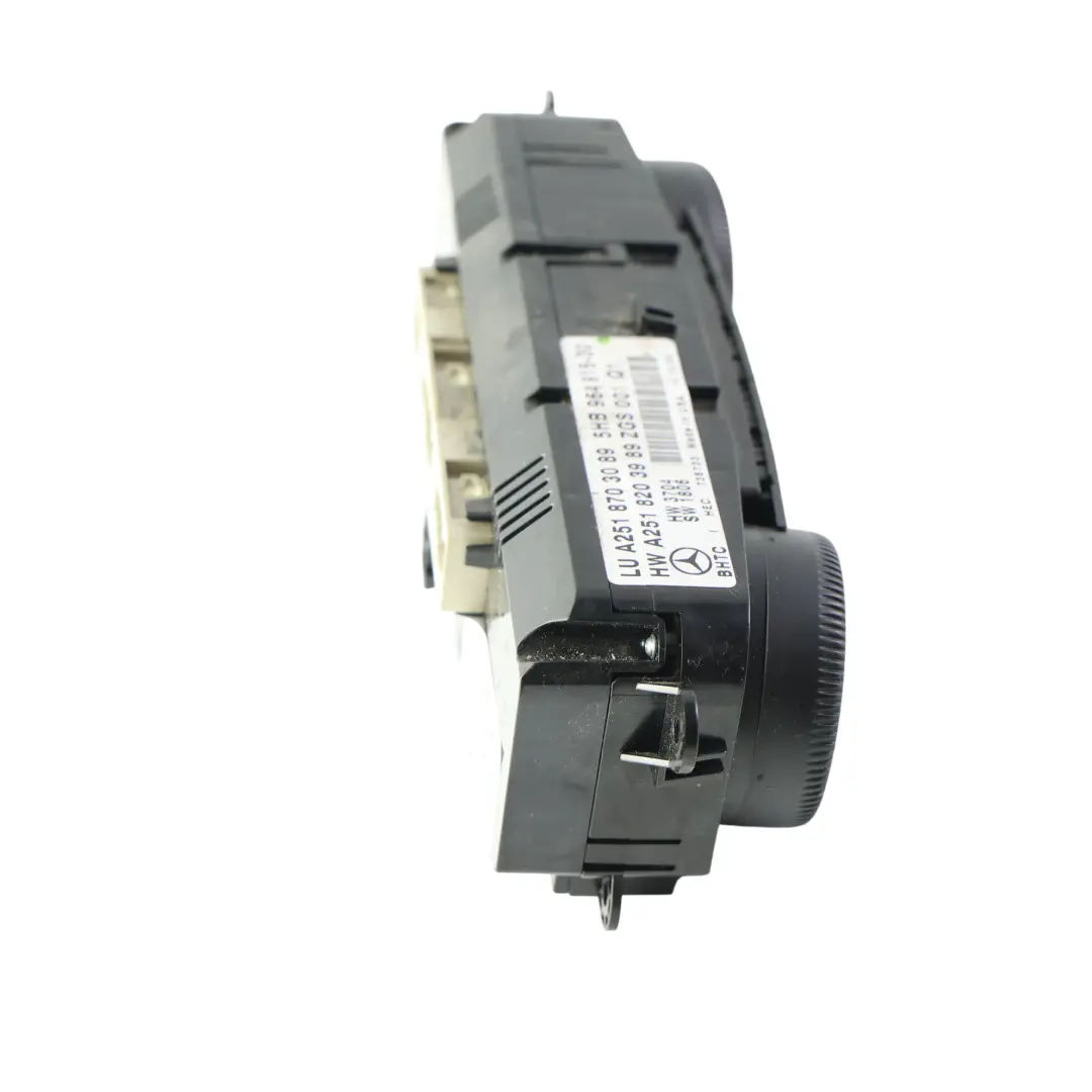 Heater Climate Control Unit A/C Switch Panel to Mercedes W251 with Part number A2518703089 Mercedes W251 Heater Climate Control Unit A/C Switch Panel - SKU A2518703089 - Part number A2518703089