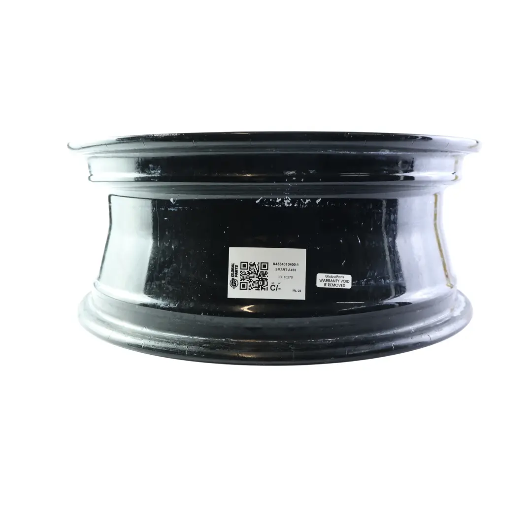 A453 Llanta Delantera Negra 16" ET:44 6J 4x100 para Smart Fortwo con número de pieza A4534010400 Smart Fortwo A453 Llanta Delantera Negra 16" ET:44 6J 4x100 - SKU A4534010400-1 - Número de pieza A4534010400
