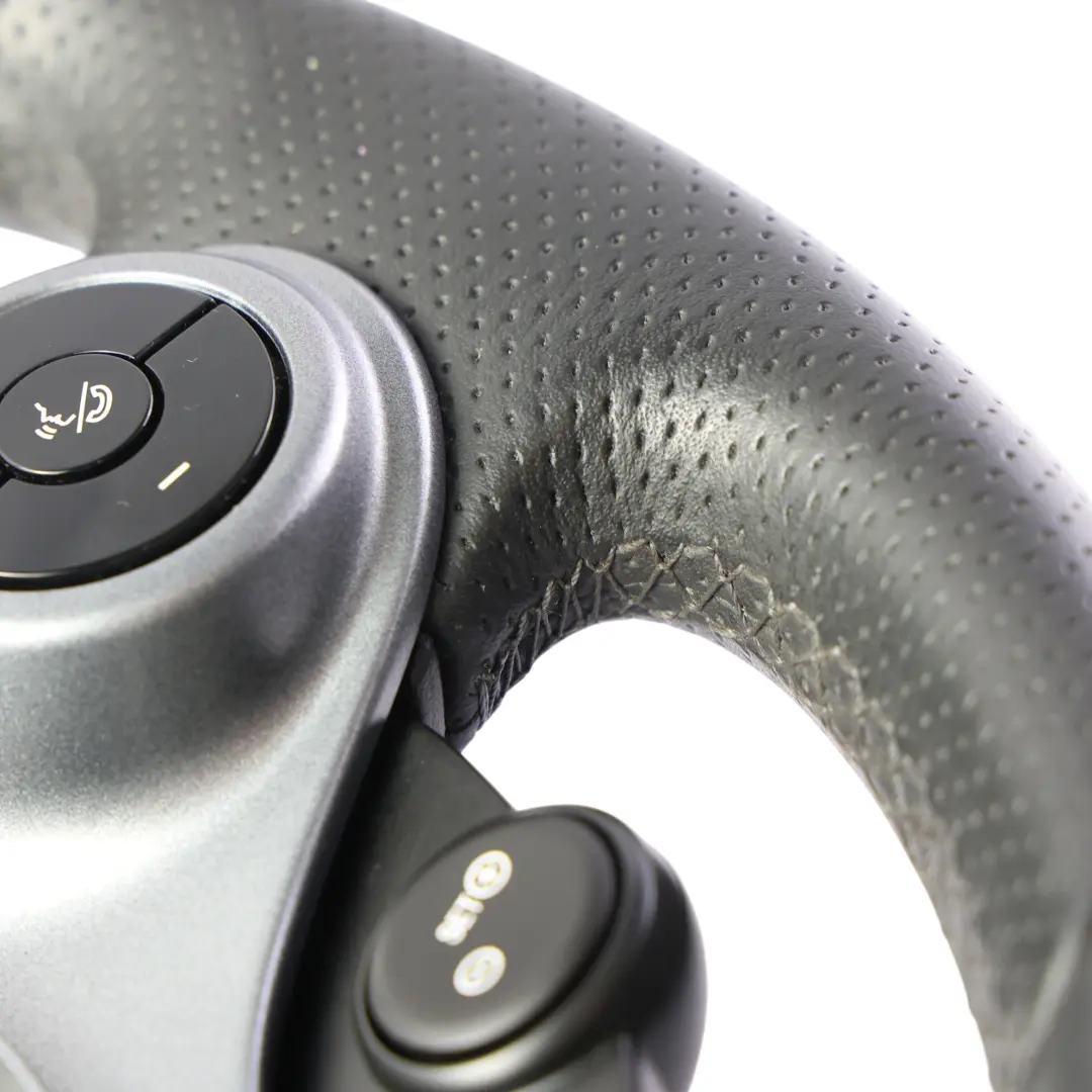 A453 Steering Wheel Black Leather Multifunction to Smart with Part number A4534603700 Smart A453 Steering Wheel Black Leather Multifunction - SKU A4534603700 - Part number A4534603700
