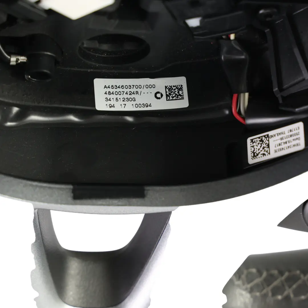 A453 Steering Wheel Black Leather Multifunction to Smart with Part number A4534603700 Smart A453 Steering Wheel Black Leather Multifunction - SKU A4534603700 - Part number A4534603700