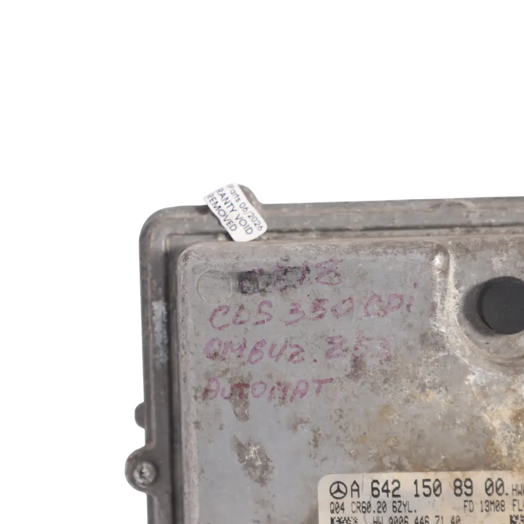 Mercedes C218 CLS 350 CDI OM642.853 265HP Engine ECU Unit Automatic - SKU A6421508900-10 - Part number A6421508900