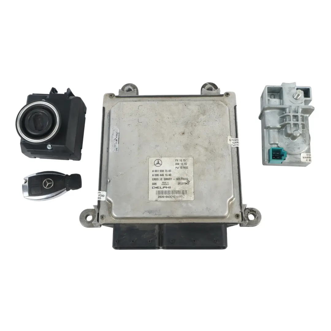 Mercedes C207 E220CDI ECU Motor 170HP 2.1 Diesel Automático KIT - SKU A6519007500-28 - Número de pieza A6519007500