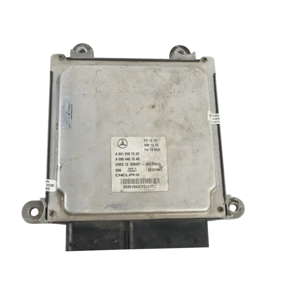 Mercedes C207 E220CDI ECU Motor 170HP 2.1 Diesel Automático KIT - SKU A6519007500-28 - Número de pieza A6519007500