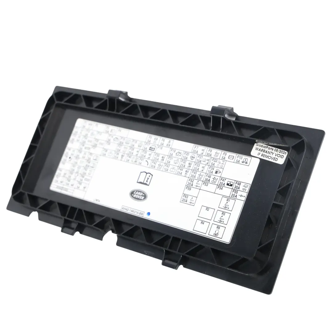 Compartment Fuse Box Lid Decal Label to Range Rover L322 Passenger with Part number AH42-14K016-BB Range Rover L322 Passenger Compartment Fuse Box Lid Decal Label - SKU AH42-14K016-BB - Part number AH42-14K016-BB