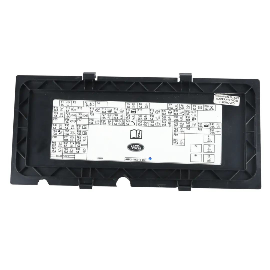 Range Rover L322 Couvercle Boîte Fusibles Passager - SKU AH42-14K016-BB - Numéro de pièce AH42-14K016-BB