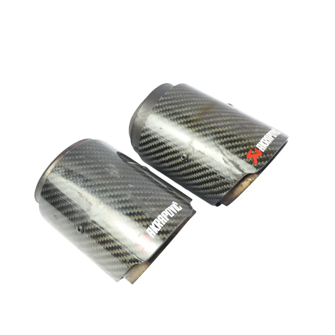 BMW F20 LCI 125i Exhaust Tip Akrapovic Muffler Pipe Carbon Fibre - SKU AKRAPOVIC-TIPS - Part number AKRAPOVIC-TIPS