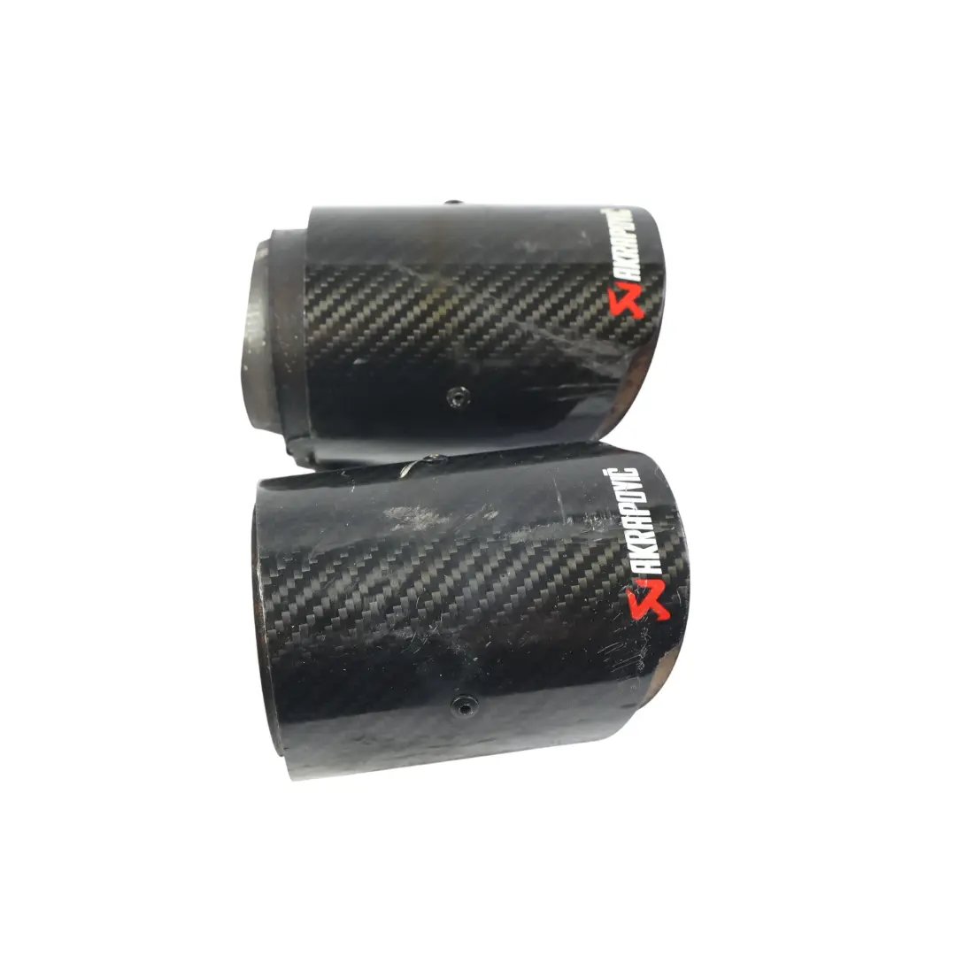 BMW F20 LCI 125i Exhaust Tip Akrapovic Muffler Pipe Carbon Fibre - SKU AKRAPOVIC-TIPS - Part number AKRAPOVIC-TIPS