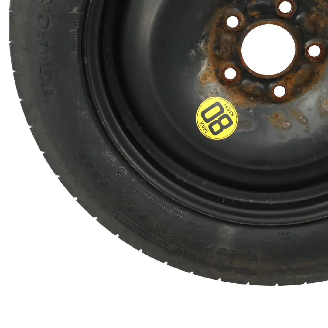 MK3 Mondeo MK4 16" Ruota di Scorta Salvaspazio 125/90 per Ford Focus con numero di parte AM51BA-11098 Ford Focus MK3 Mondeo MK4 16" Ruota di Scorta Salvaspazio 125/90 - SKU AM51BA-11098 - Numero di parte AM51BA-11098