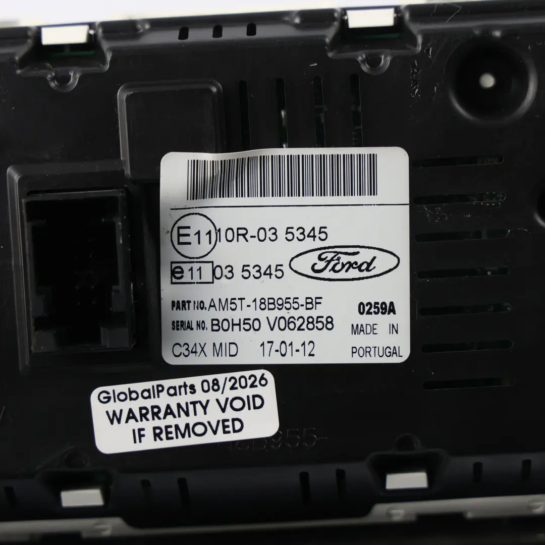 Ford Focus MK3 Armaturenbrett Multimedia Display Bildschirm - SKU AM5T-18B955-BF - Teilenummer AM5T-18B955-BF