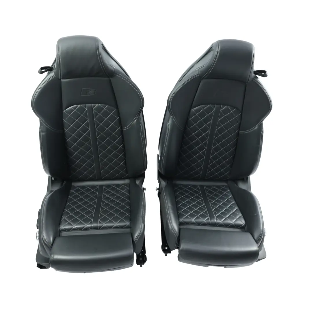 Asientos Delanteros Traseros Eléctricos Calefactados Cuero Negro para Audi S5 F5 con número de pieza AUDI-S5-COUPE-QUATTRO-SEATS-SET-LEATHER Audi S5 F5 Asientos Delanteros Traseros Eléctricos Calefactados Cuero Negro - SKU AUDI-S5-COUPE-QUATTRO-SEATS-SET-LEATHER - Número de pieza AUDI-S5-COUPE-QUATTRO-SEATS-SET-LEATHER