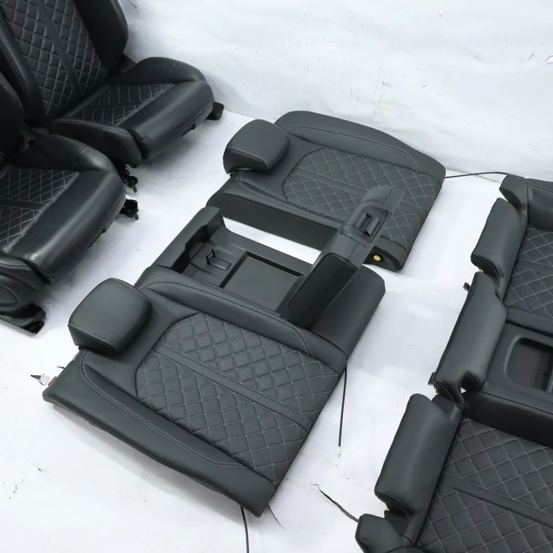 Audi S5 F5 Asientos Delanteros Traseros Eléctricos Calefactados Cuero Negro - SKU AUDI-S5-COUPE-QUATTRO-SEATS-SET-LEATHER - Número de pieza AUDI-S5-COUPE-QUATTRO-SEATS-SET-LEATHER