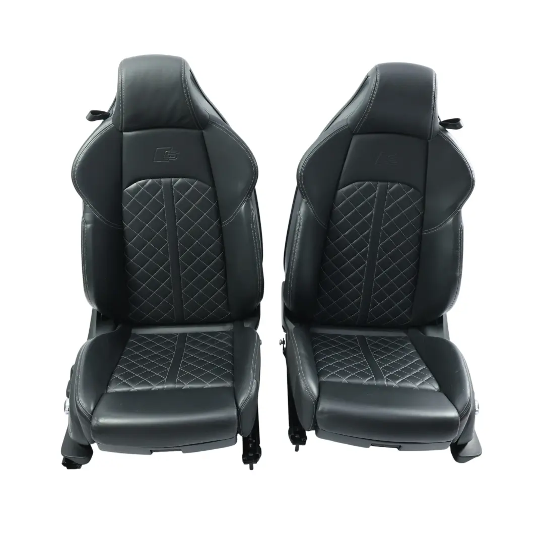 Front Rear Seats Bench Sofa Electric Heated Leather Black Set to Audi S5 F5 with Part number AUDI-S5-COUPE-QUATTRO-SEATS-SET-LEATHER Audi S5 F5 Front Rear Seats Bench Sofa Electric Heated Leather Black Set - SKU AUDI-S5-COUPE-QUATTRO-SEATS-SET-LEATHER - Part number AUDI-S5-COUPE-QUATTRO-SEATS-SET-LEATHER