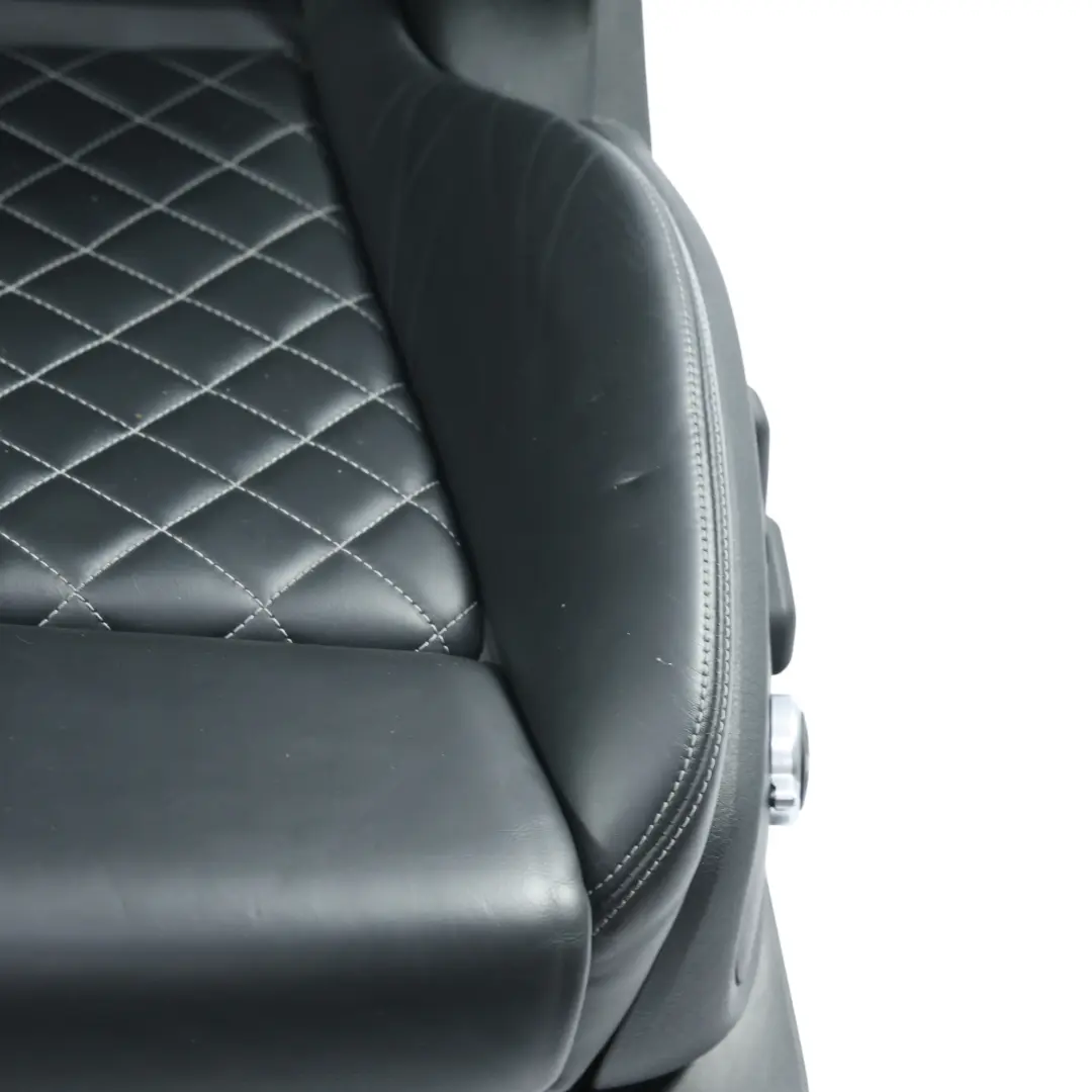Audi S5 F5 Front Rear Seats Bench Sofa Electric Heated Leather Black Set - SKU AUDI-S5-COUPE-QUATTRO-SEATS-SET-LEATHER - Part number AUDI-S5-COUPE-QUATTRO-SEATS-SET-LEATHER