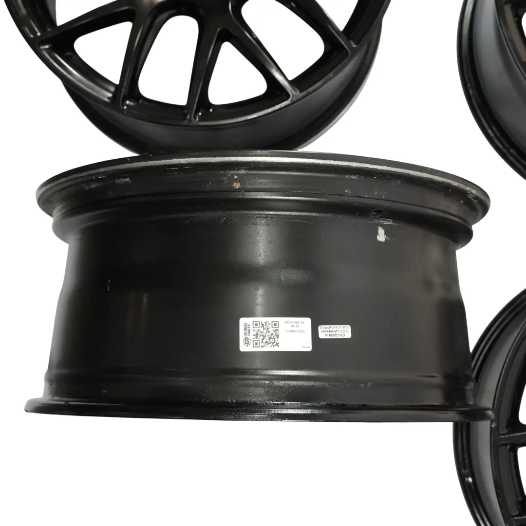 Audi Black Alloy Wheel Rim VIA 18" 8J SET x4 - SKU AUDI-VIA-18-SET2 - Part number AUDI-VIA-18-SET2