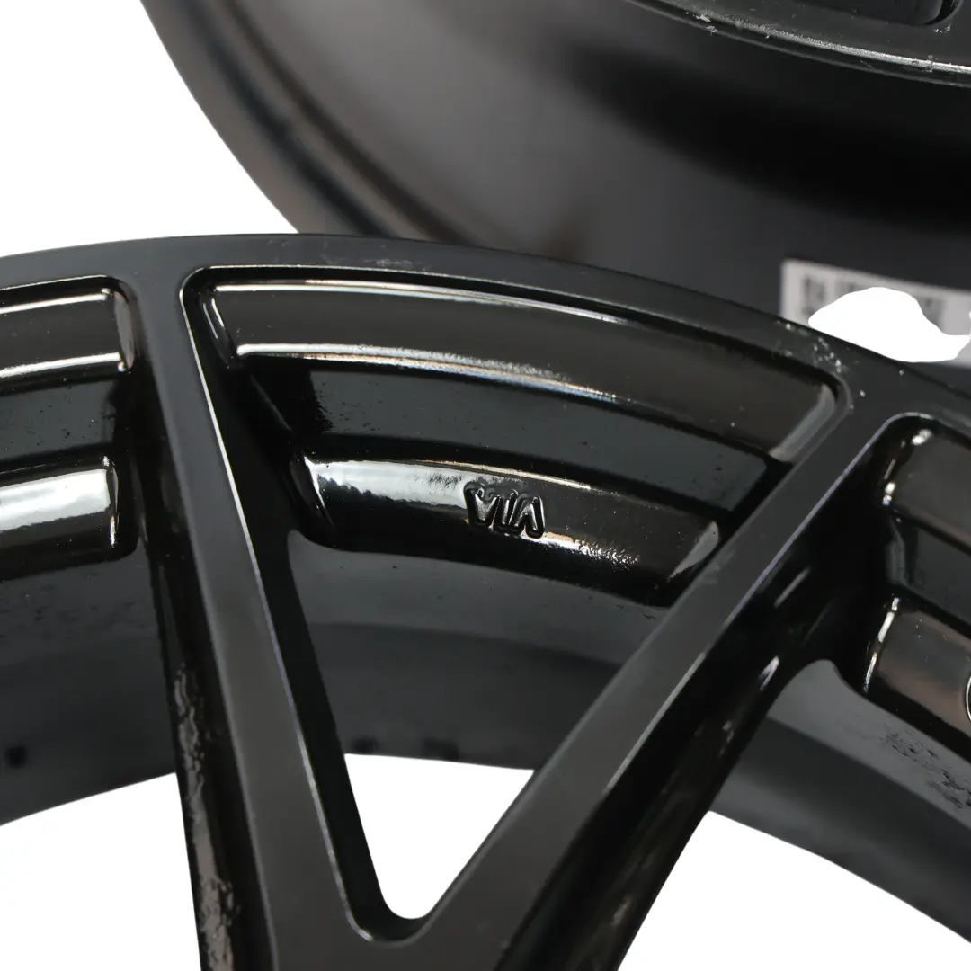 Alloy Wheel Rim VIA 18" 8J SET x4 to Audi Black with Part number AUDI-VIA-18-SET2 Audi Black Alloy Wheel Rim VIA 18" 8J SET x4 - SKU AUDI-VIA-18-SET2 - Part number AUDI-VIA-18-SET2