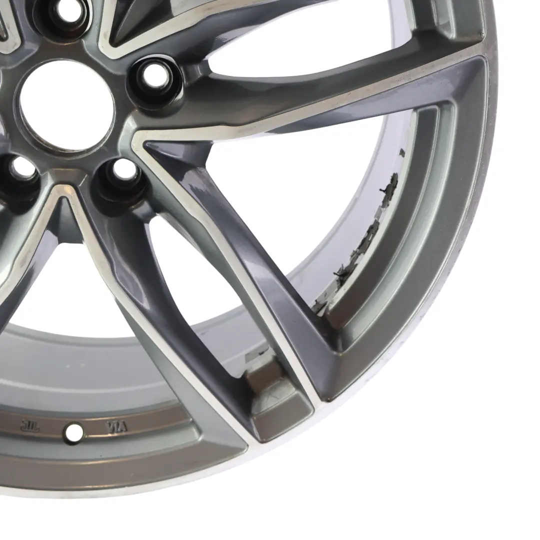 Unbranded Llanta Aleación 19" 8J Bicolor Estrella Doble Radio - SKU AUDI-VIA-19-3 - Número de pieza AUDI-VIA-19