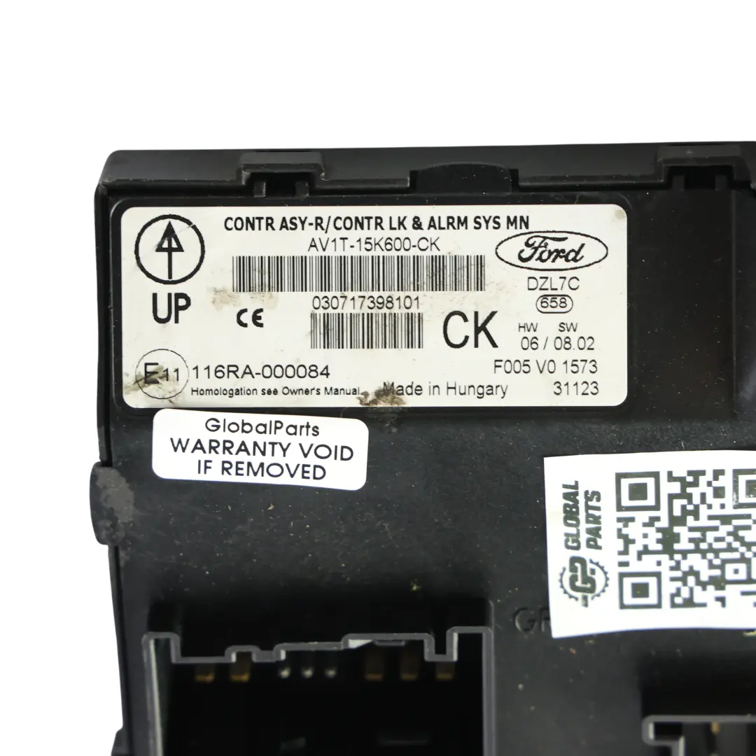 Ford Fiesta Mk7 Body Control Module BCM 1.25 Petrol 1713369 - SKU AV1T-15K600-CK - Part number AV1T-15K600-CK